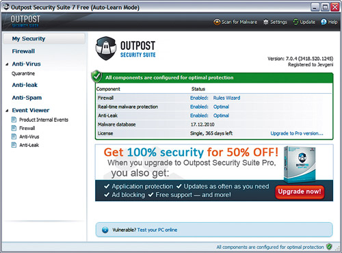 Outpost Security Suite Free